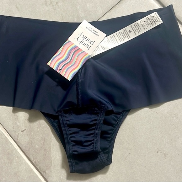 ⭐️NWT,HANKY PANK, BREATHESOFT HI-RISE THONG, Navy Blue, Size Small - Picture 9 of 14